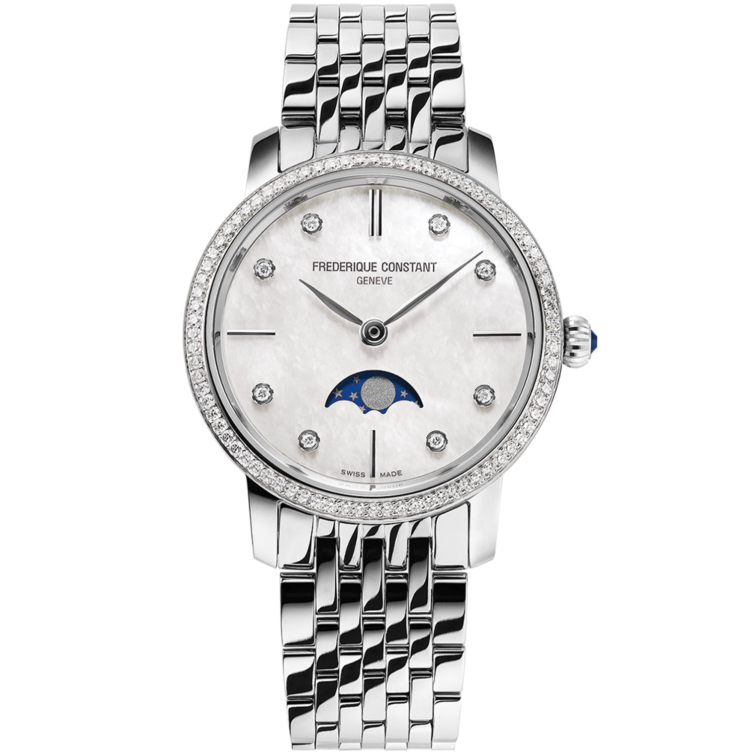 Часы Frederique Constant Slim Line Moonphase FC-206MPWD1SD6B